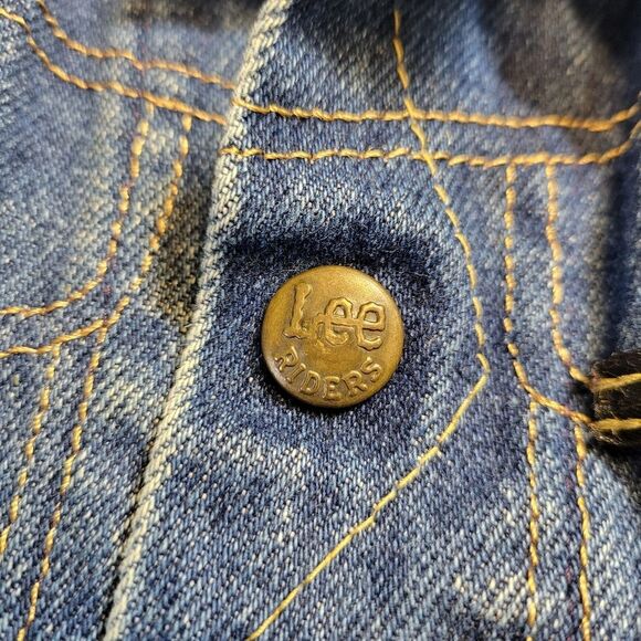 Lee Vintage Kids Blue Denim Jean Trucker Jacket - Picture 9 of 15